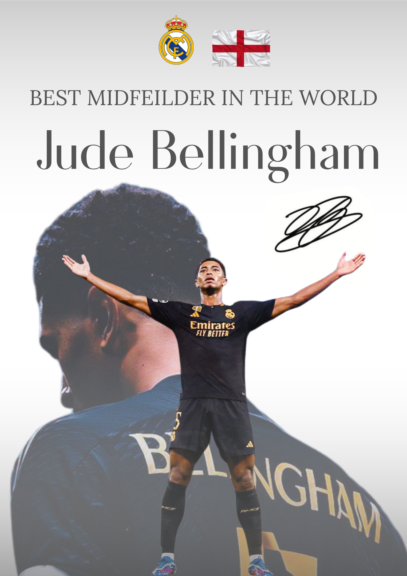Plakat piłkarski - Jude Bellingham