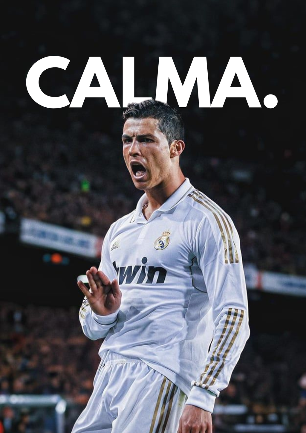 Plakat piłkarski - Cristiano Ronaldo CALMA