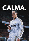 Plakat piłkarski - Cristiano Ronaldo CALMA