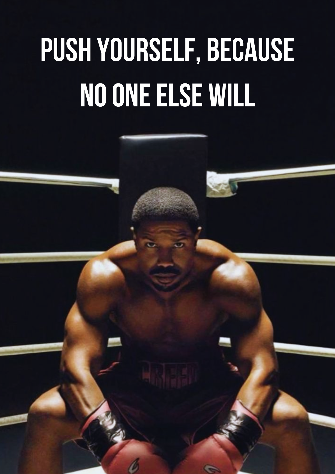 Plakat motywacyjny - PUSH YOURSELF