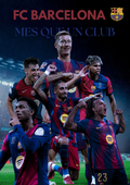 Plakat piłkarski - FC Barcelona MES QUE UN CLUB