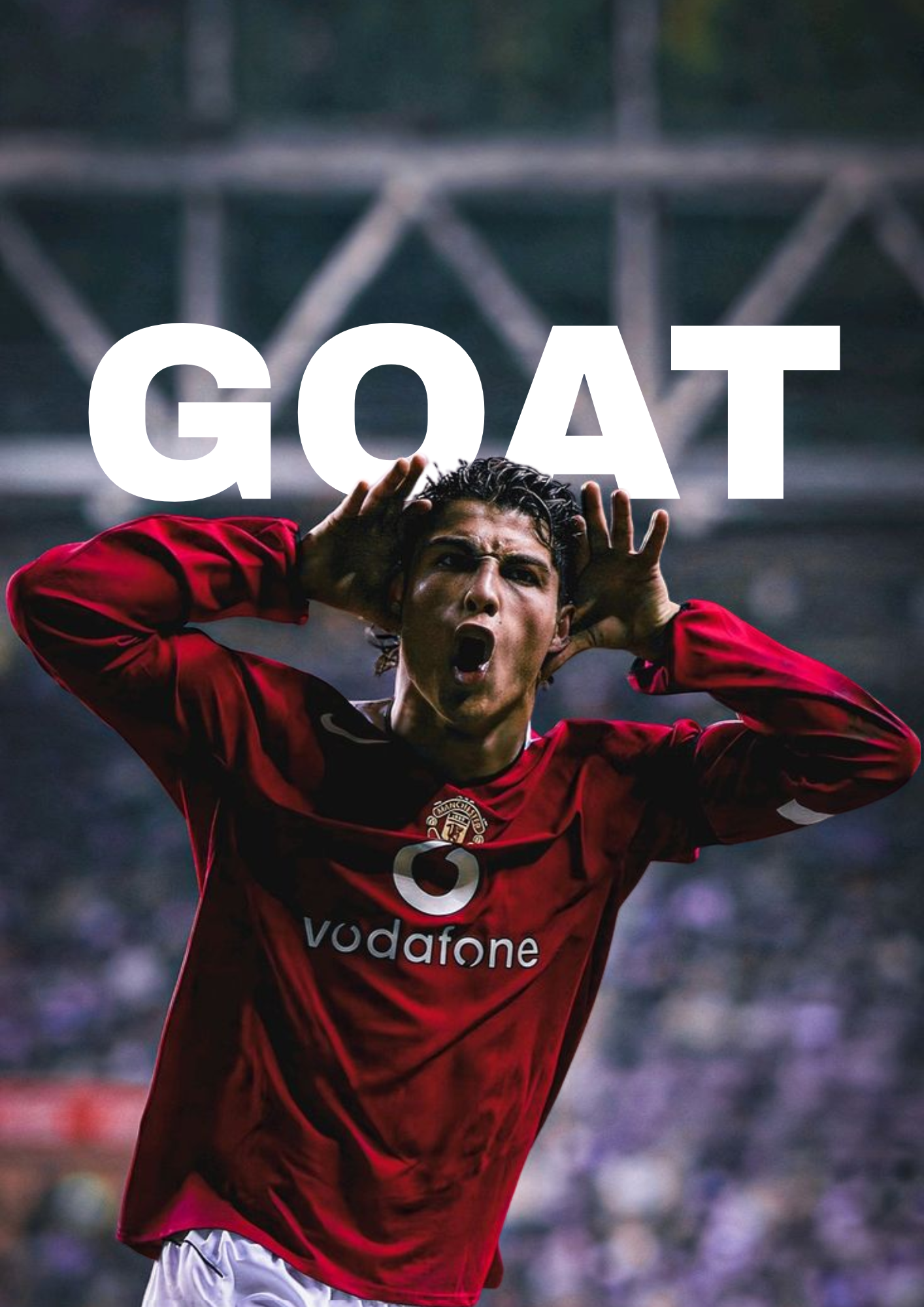 Plakat piłkarski - GOAT Cristiano Ronaldo