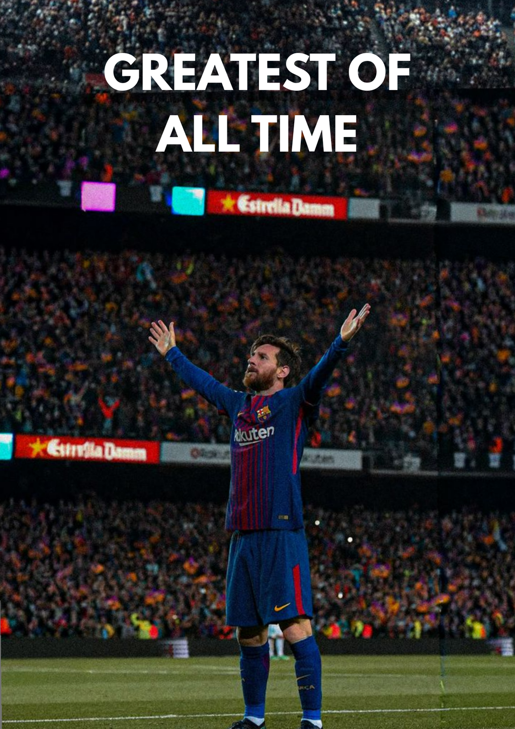 Plakat piłkarski - GREATEST OF ALL TIME Lionel Messi