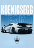 Plakat motoryzacyjny - KOENIGSEGG JESKO