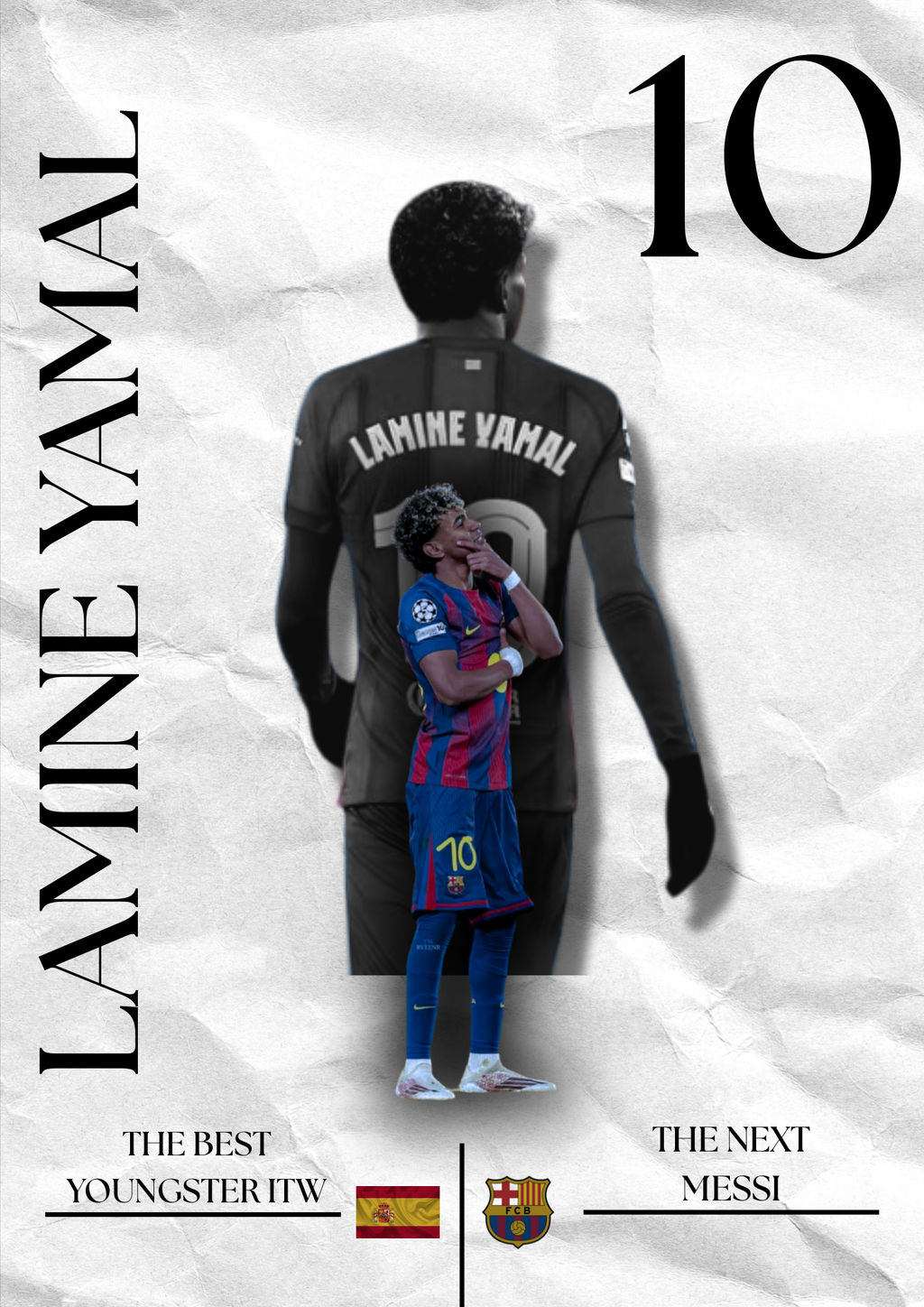 Plakat piłkarski - LAMINE YAMAL