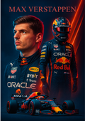 Plakat motoryzacyjny - MAX VERSTAPPEN