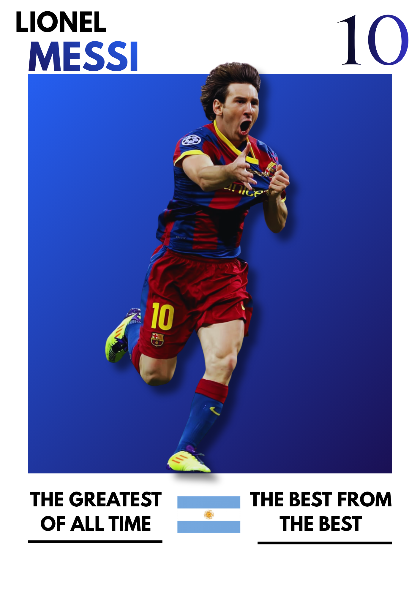 Plakat piłkarski - MESSI