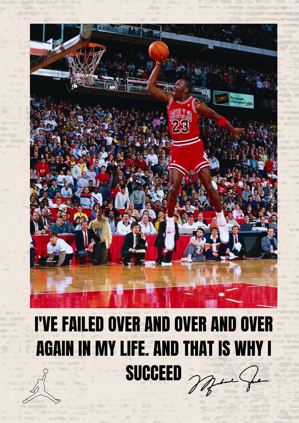 Plakat koszykarski - MICHAEL JORDAN
