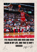 Plakat koszykarski - MICHAEL JORDAN