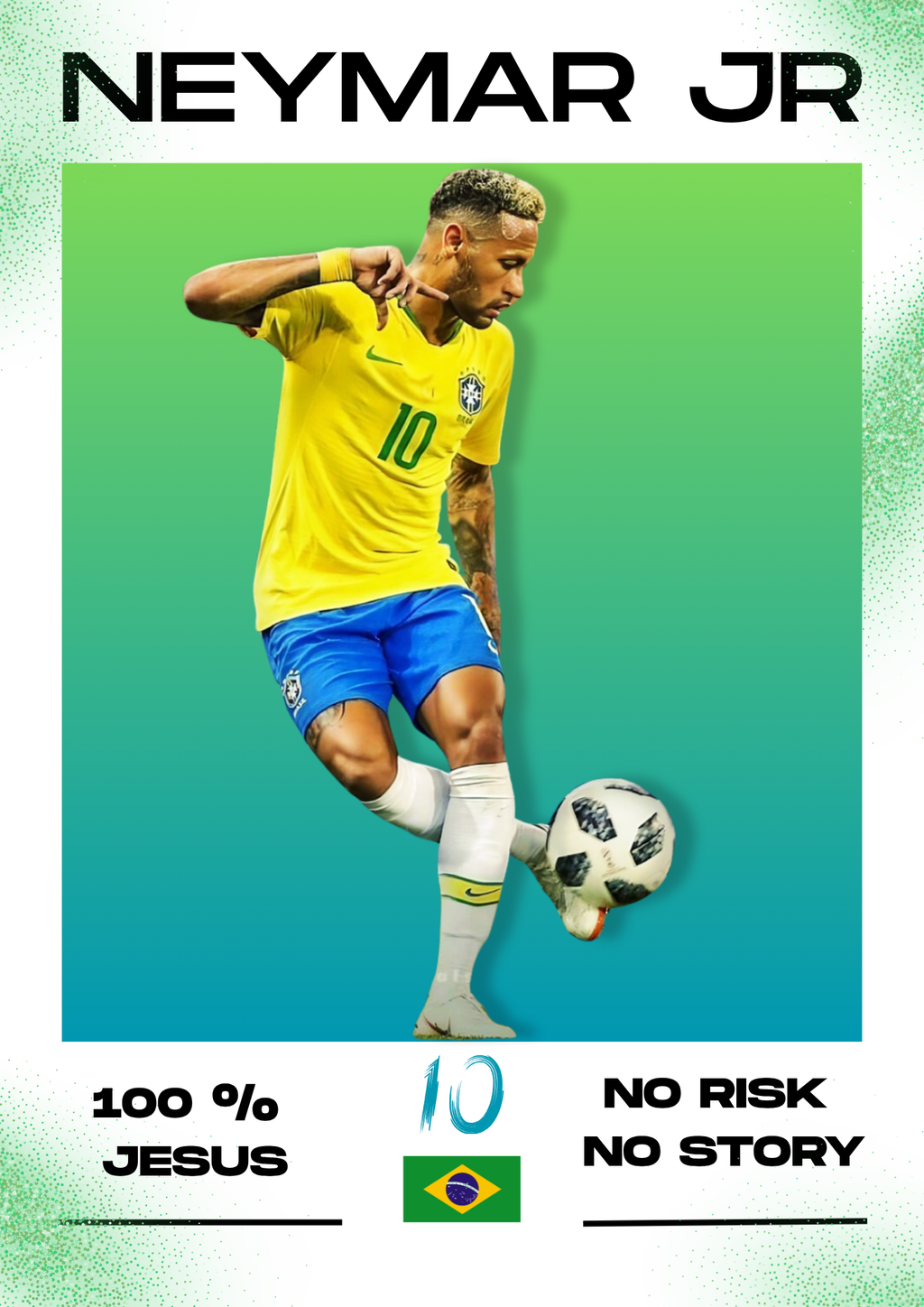 Plakat piłkarski - NEYMAR JR