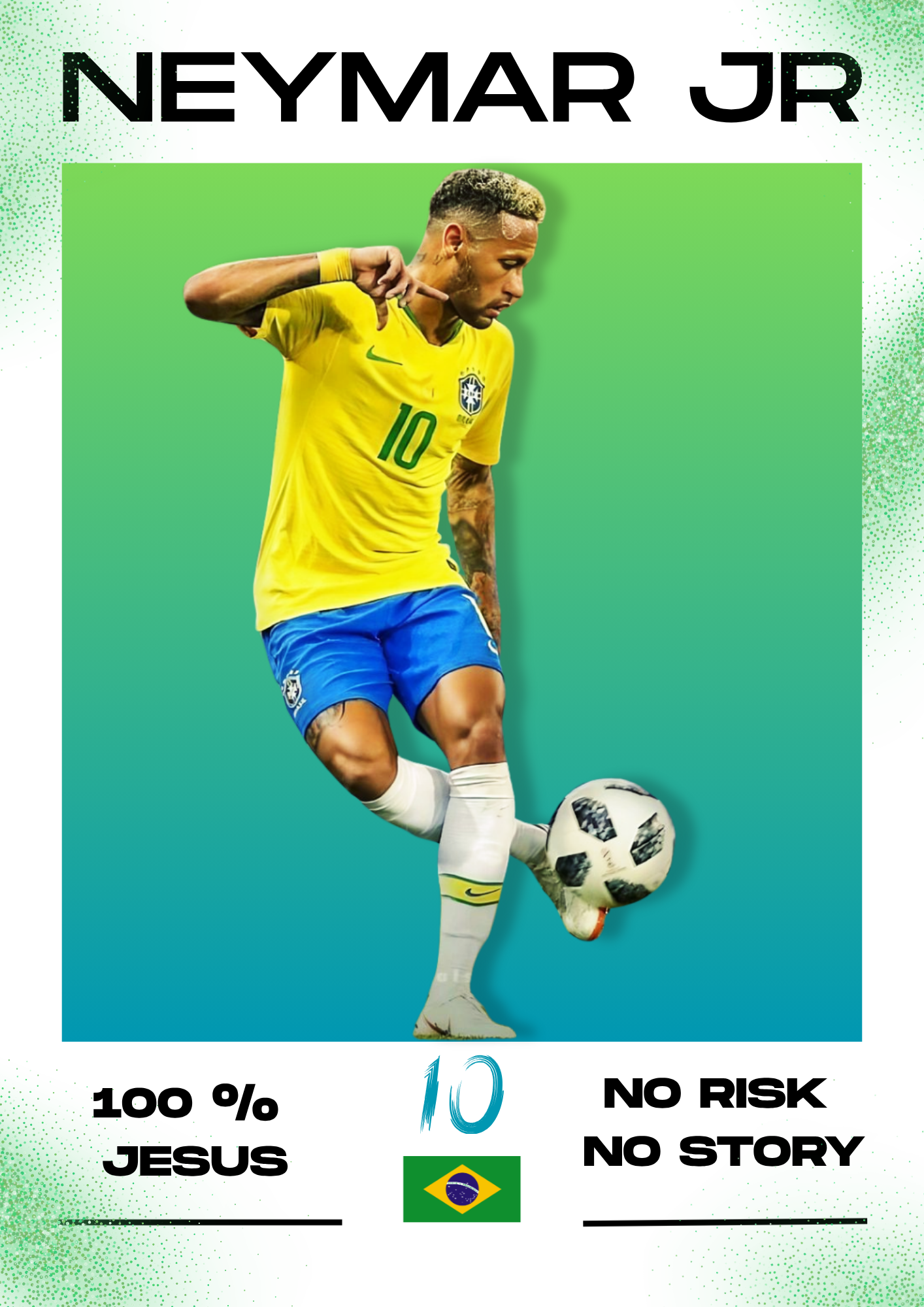Plakat piłkarski - NEYMAR JR