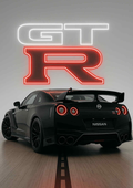 Plakat motoryzacyjny - NISSAN GTR