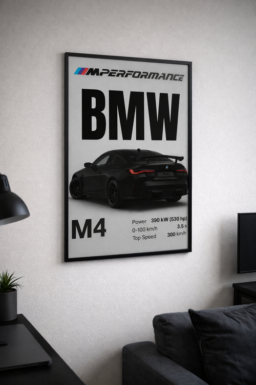 Plakat motoryzacyjny - BMW M4