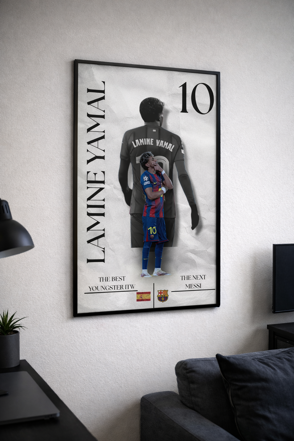 Plakat piłkarski - LAMINE YAMAL
