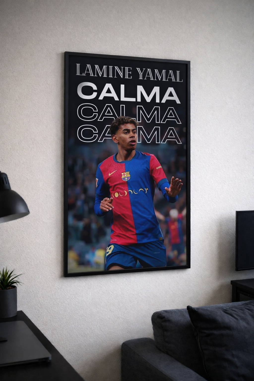 Plakat piłkarski - Lamine Yamal CALMA