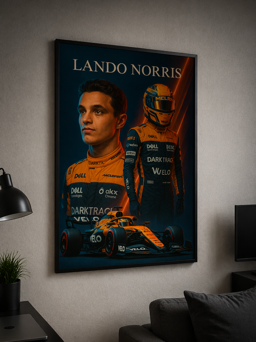Plakat motoryzacyjny - LANDO NORRIS