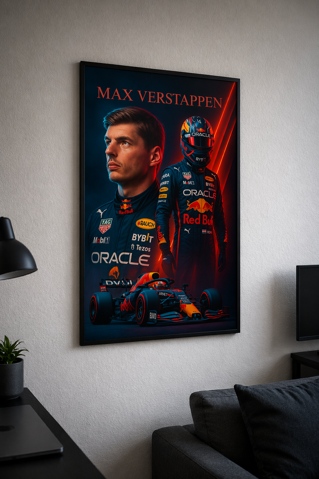 Plakat motoryzacyjny - MAX VERSTAPPEN