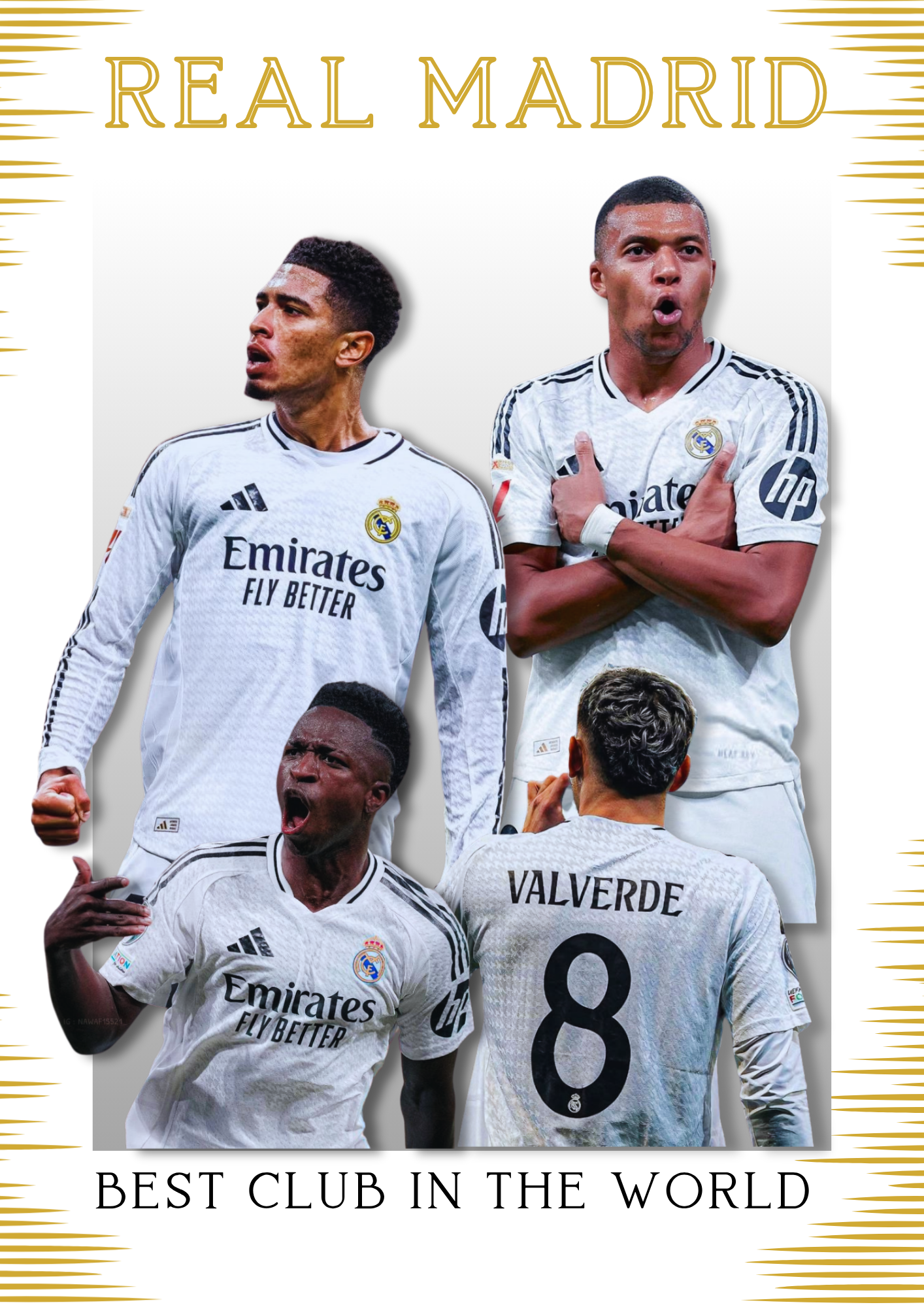 Plakat piłkarski - REAL MADRID
