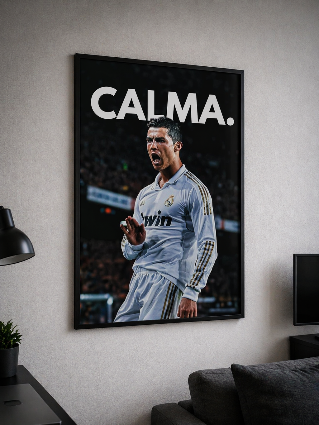 Plakat piłkarski - Cristiano Ronaldo CALMA