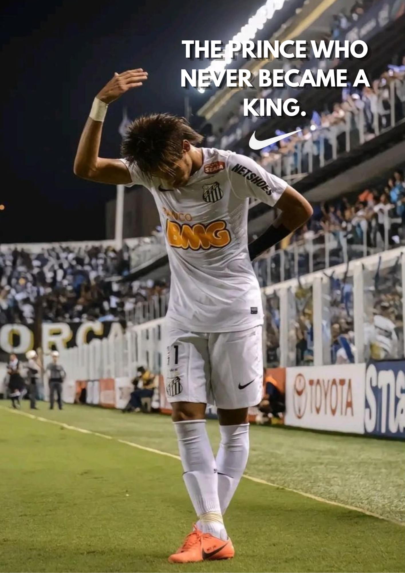 Plakat piłkarski - Neymar JR THE PRINCE WHO NEVER BECAME A KING